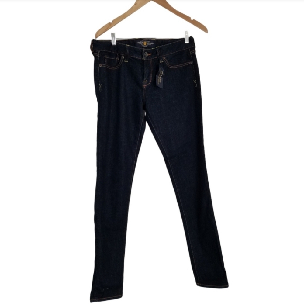 NWT Lucky Brand Lola Skinny Jeans Dark Blue Size 6/28